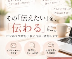 伝えたい内容を伝わる文章に整えます イメージ1