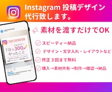 Instagramフィード投稿を代行作成します イメージ1