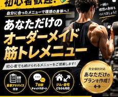あなただけのオーダーメイド筋トレメニュを作成します イメージ1