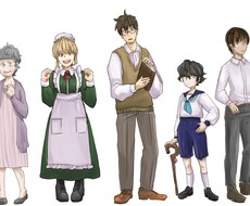 実在しそうなキャラクターデザイン、立ち絵を描きます イメージ1