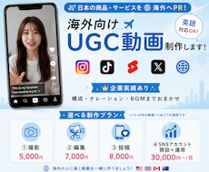 海外向け広告動画を制作します イメージ1