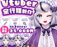 VTuber配信者向けLive2Dモデル制作します ９月３名様限定！25,000円低価格でご案内！