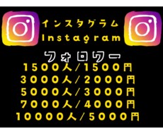 インスタグラムのフォロワー増加（宣伝・拡散）します イメージ1