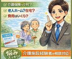 親の介護どうする？介護保険？施設・在宅相談乗ります イメージ1