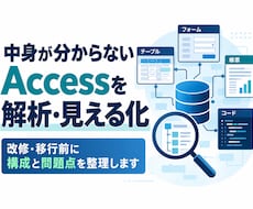 中身が分からないAccessを解析・見える化します 改修・移行前に構成と問題点を整理します
