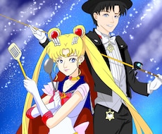 アニメキャラ風の似顔絵お描きします イメージ1