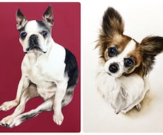 ペットやお好きな動物の似顔絵イラストを描きます プレゼントやペットとの思い出にいかがですか？