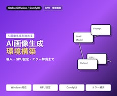 ComfyUIで画像生成AI環境構築します AI画像生成を始めたいけど、環境構築でつまずいていませんか？
