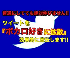伸びてる人は全員してる！！ツイッターで宣伝します 平均いいね300↑のTwitterでボカロ好きに宣伝します！