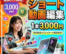 SNS動画編集いたします イメージ1