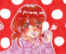 コピックで深みのある人物のアイコンを描きます イメージ1