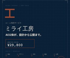 HP・LPを29,800円で設計します イメージ1