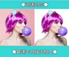 迅速対応！白抜き画像加工いたします Amazon/BUYMA/楽天/メルカリの白抜き加工致します