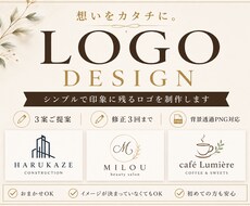 シンプルで印象に残るロゴを制作します イメージ1