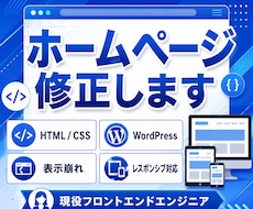 ホームページの修正・更新を承ります イメージ1