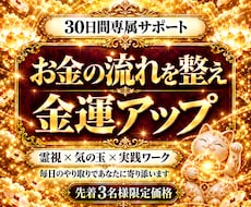 特別30日お金の巡りを整え豊かな金運体質へ導きます 我慢と罪悪感を徹底デトックス。実践ワークと気の玉で金運を覚醒