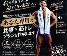 あなた専用の食事・トレーニングプランを作成ます イメージ1