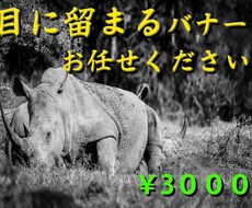 目に留まるインパクトのあるバナー制作します イメージ1