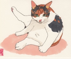 あなたのかわいいねこちゃんのイラストを描きます イメージ1