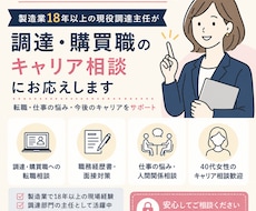 調達・購買職のリアルをお話します イメージ1
