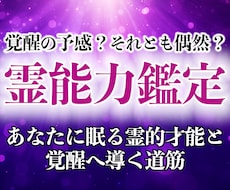 30年の霊視経験による【本格霊能力鑑定】を行います 霊感・霊力・スピリチュアル能力の覚醒度と霊的体質を本格鑑定