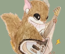 小動物の透明水彩イラストアイコンを作成します イメージ1