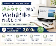 読みやすく丁寧なWeb記事を作成しますます イメージ1