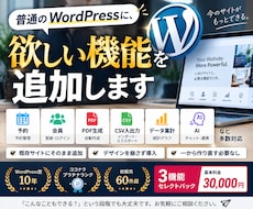 WordPressサイトに欲しい機能を追加します 予約・会員・PDF生成・CSV入出力・グラフ・AIなど