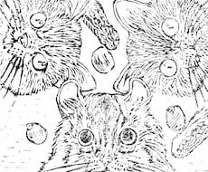 大好きなペットをデザインして版画にします イメージ1