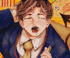 厚塗りのようなタッチを残したイラストを制作します イメージ1