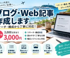 ブログ・Web記事を読みやすく丁寧に作成します イメージ1