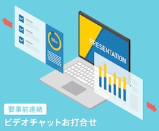 要事前連絡｜ビデオチャットでお打合せいたします サービス購入前にお打合せが必要な方専用