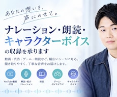 ナレーション・キャラクターボイスを宅録で収録します イメージ1