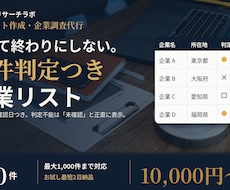 条件判定つき営業リストを作成します イメージ1