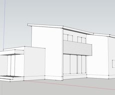 戸建住宅のラフな外観パースを作成いたします 間取りを決めるための検討材料として、短納期でお返しします！