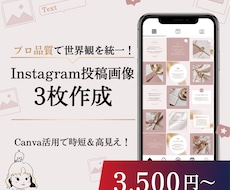 世界観を統一！インスタ画像【3枚〜対応】作ります Canva活用で時短＆高見え！目を惹く統一感あるアカウントへ