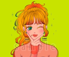 可愛くてお洒落なアイコン・イラスト描きます 見た人の印象に残る◎クオリティが高い一枚をお作りします^^