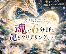 受け取るだけで、魂と6分野を龍とクリアリングします イメージ1