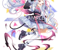 VTuberや配信者の方向け！全身イラスト描きます 商用利用可！キービジュアル、アクスタなどにどうぞ！