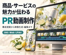 商品・サービスの魅力が伝わるPR動画を制作します イメージ1