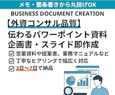 伝わるパワーポイント資料スライドを即作成します イメージ1