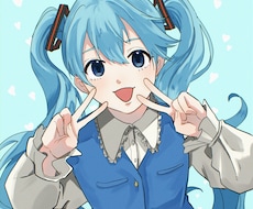 アイコンや動画用などに！イラストお描きます 3種類の画風からお選びください！分かりやすい料金設定です