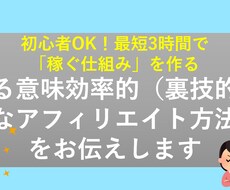 初心者OKなアフィリエイト方法をお伝えします イメージ1