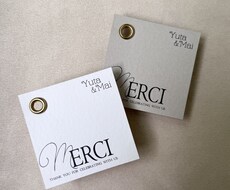 お名前入りのサンキューカードを作成します 【10部セット / 以降10部単位で追加注文可能】