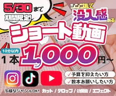 見やすいリール・ショート動画編集をいたします イメージ1
