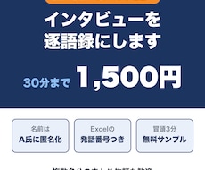 卒論・修論のインタビューを逐語録にします イメージ1