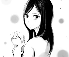 墨を使って似顔絵を描きます 贈り物やアイコンにいかがでしょうか。