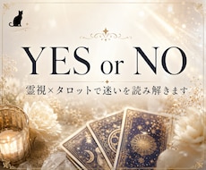 YES or NO・二択鑑定✤迷いを1つに絞ります 12時間以内に回答・質問5つまで！【霊視×タロット】