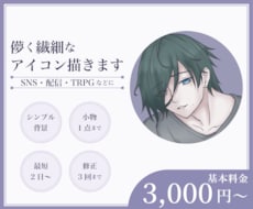 儚い・影のある男性アイコン描きます イメージ1