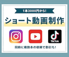 ショート動画・リール動画の動画編集をします SNSでバズると噂のショート動画を迅速・低価格で制作！